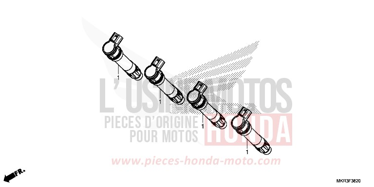 BOBINE D'ALLUMAGE de CBR1000RR "Fireblade" MAT PEARL MORION BLACK (NHC33) de 2020